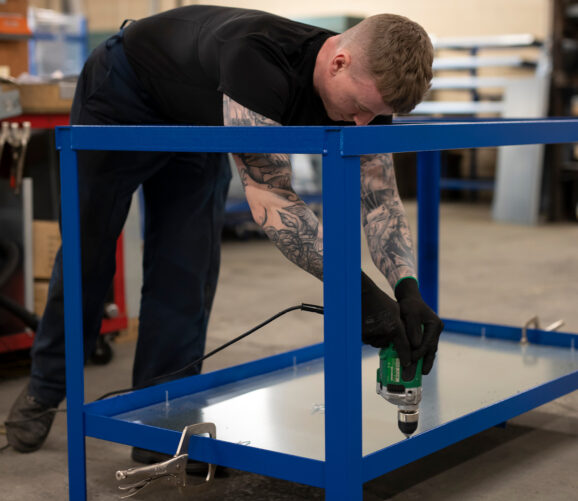 Workbench with vice benchmaster